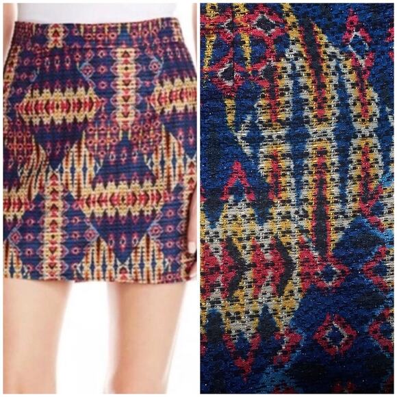 Sam Edelman southwest / tribal print mini skirt - Picture 1 of 7